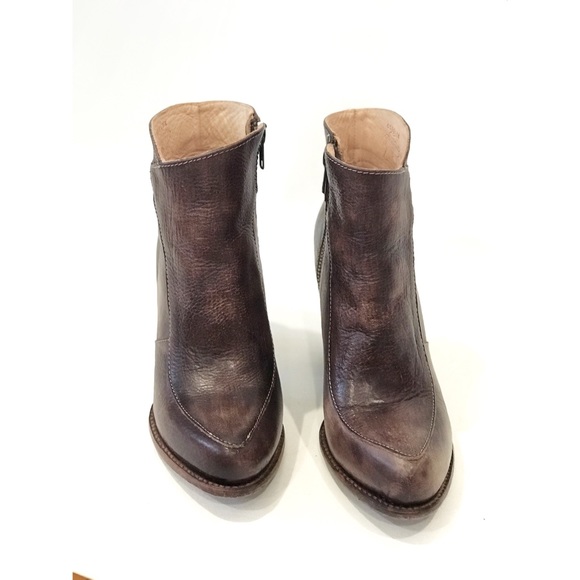 Bed Stu Isla Brown Leather Booties Size 8.5 - Picture 3 of 9